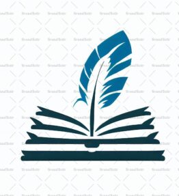 Offenes Buch und Feder